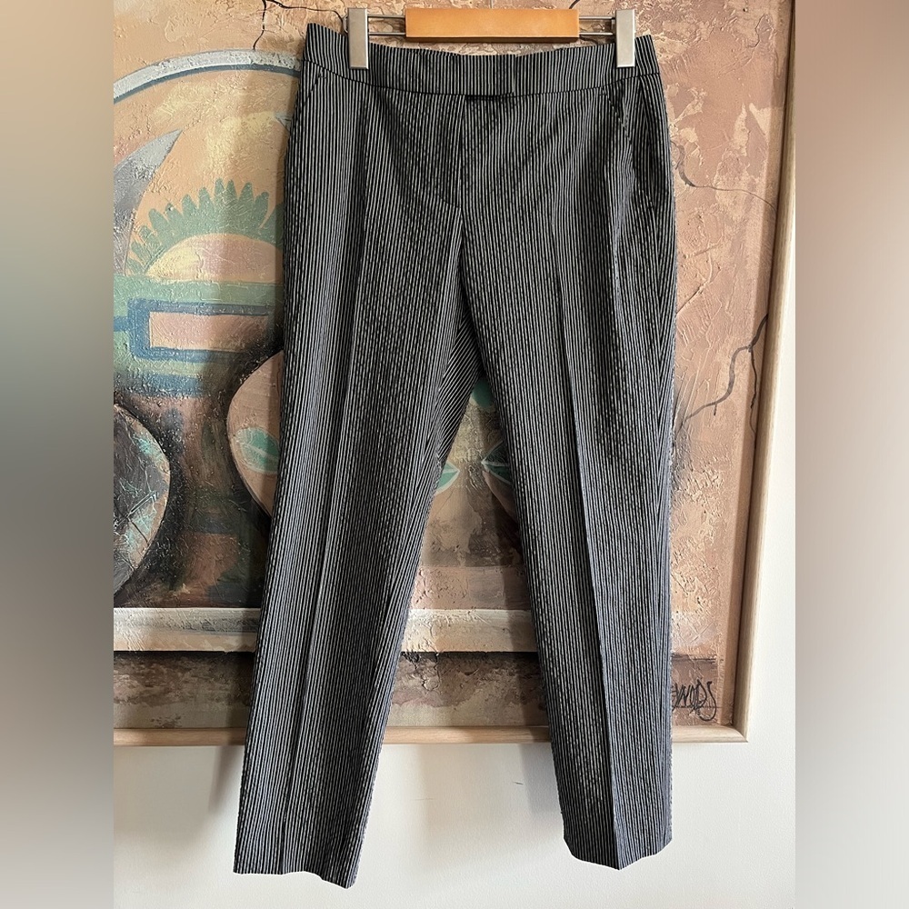 AKRIS PUNTO - Pinstriped straight Ankle Trousers